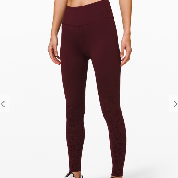 Lululemon Special Edition Speed Wunder Tight 28” Spark Size 10 - Picture 2 of 16